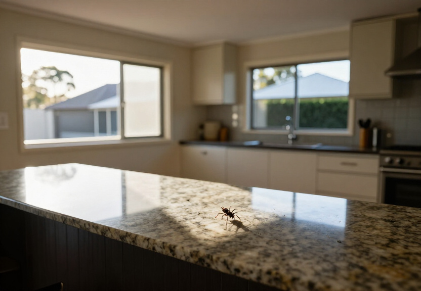 Spider-free North Ryde garage after treatment